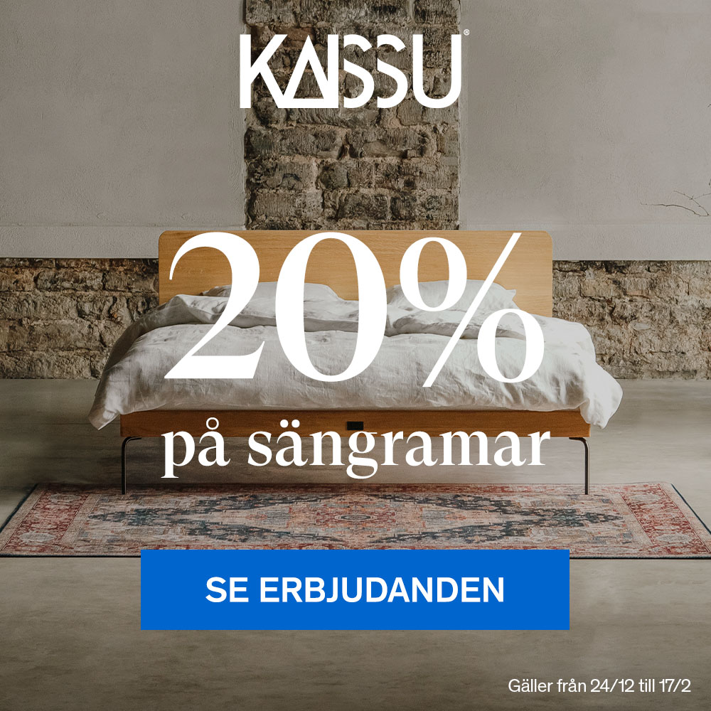 KAISSU 20% på sängramar.